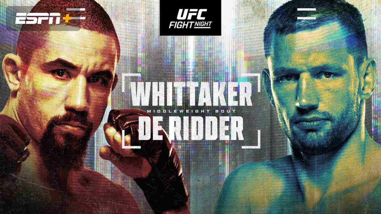 ufc whittaker vs de ridder predictions