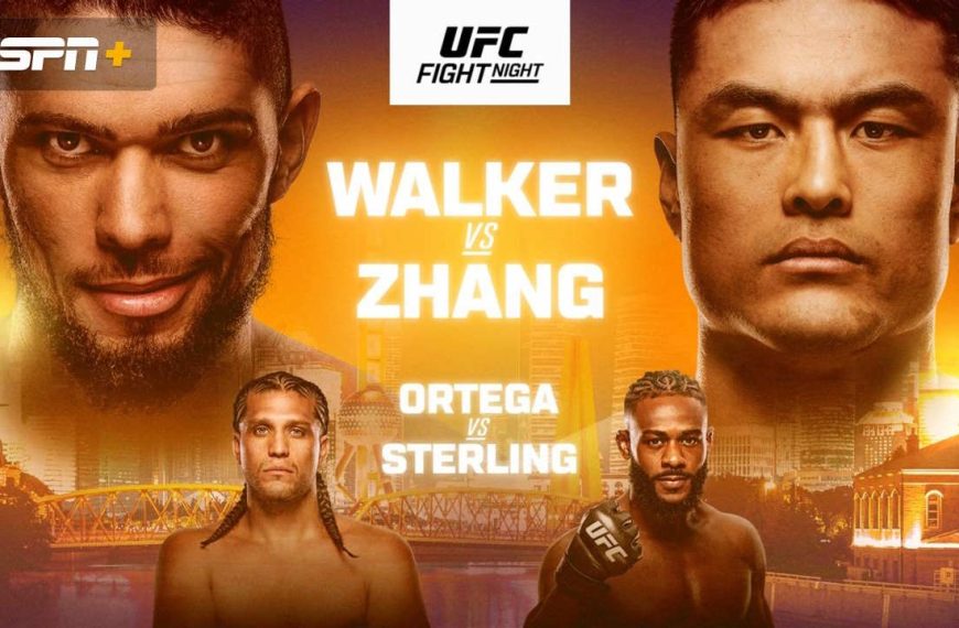 UFC Fight Night Walker vs Zhang Predictions